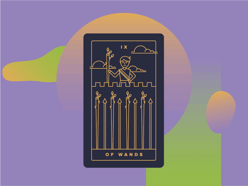 Değnek Dokuzlusu Tarot Kartı - Ters ve Düz Anlamı