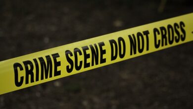 Illustrative photograph of crime scene tape