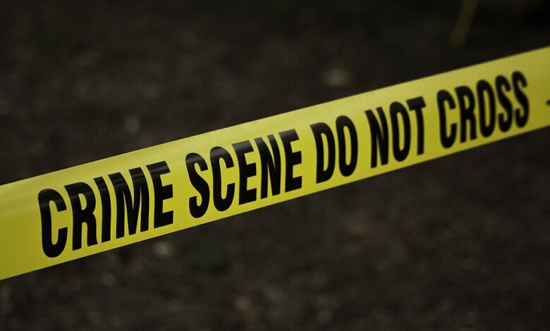 Illustrative photograph of crime scene tape